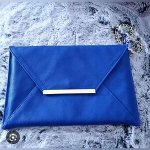 BRAND NEW Forever 21 COBALT BLUE clutch/wristlet